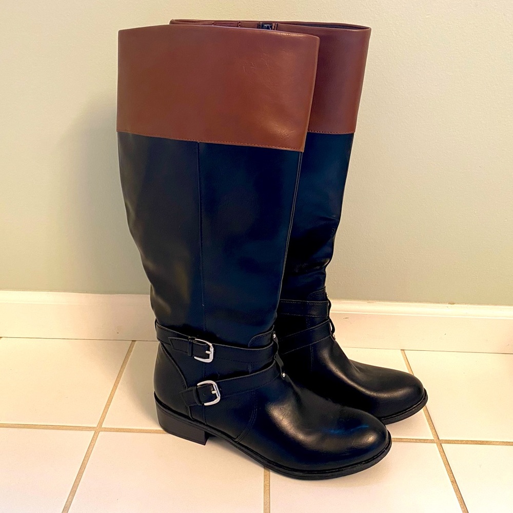 Arizona Brown & Black Riding Boots